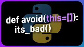 Mutable defaults the WORST noob error in Python