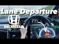 How to enable or disable lane departure warning on a Honda