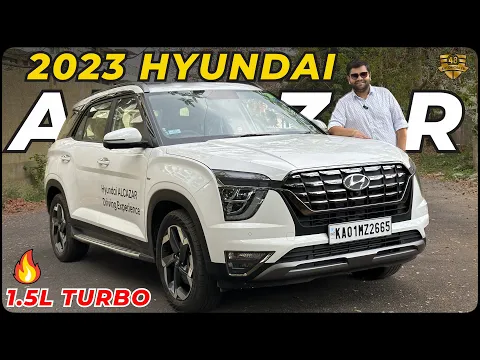 2023 Facelift Hyundai Alcazar 1.5LTurbo Petrol Review Video in Hindi - Now More Efficient & Powerful