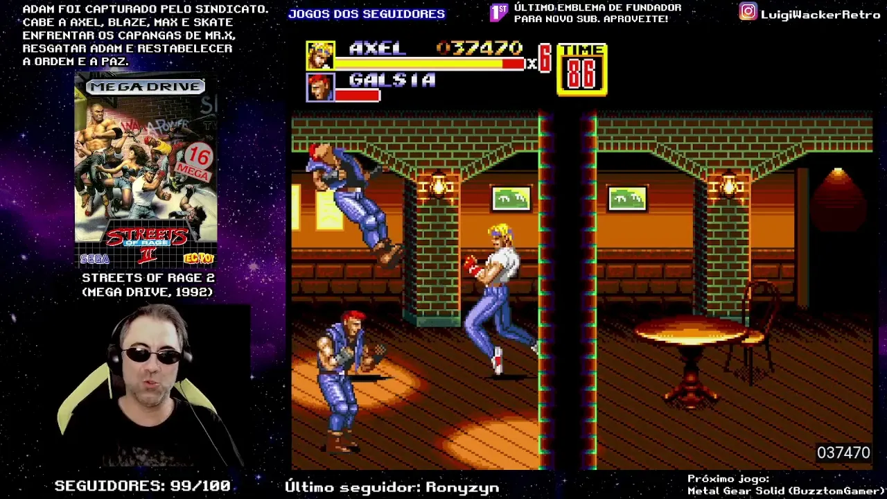 Streets of Rage 2 (Mega Drive) - Fazendo Final (Jogos dos Seguidores)