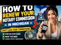 How to renew your notary commission in Michigan