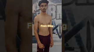 Transforme 45kg to 68kg with Bulking shake