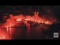 Lagu Fans Bastiais illuminé de fumis pour fêter les 120 ans du Sporting Bastia. Photographe : dumealfonsi