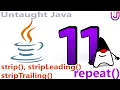strip stripLeading stripTrailing repeat