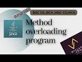 Method overloading in a java program Malayalam