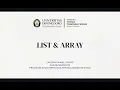 Belajar List dan Array Dasar Pemrograman untuk Pemula