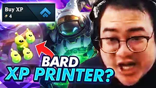 MY FIRST GAME WITH NEW UNITS! XP PRINTER BARD! | TFT | Teamfight Tactics Galaxies