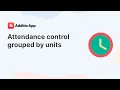 Attendance control group by units