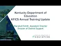 KDE - Facilities Branch 2026 Training Webinar 6