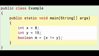 Java Booleans 6 Not-Equal with ints result is true