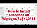 Install Anaconda Python Jupyter Notebook And Spyder on Windows 2023