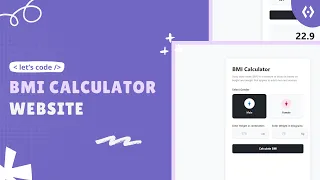 Build a BMI Calculator Project HTML CSS JavaScript Projects for Beginners 2025