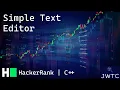 HackerRank C Solution - Simple Text Editor