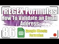 How to validate an email address REGEX Formulas 86