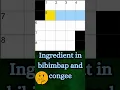 Ingredient in bibimbap and congee NYT Crossword Clue Answer