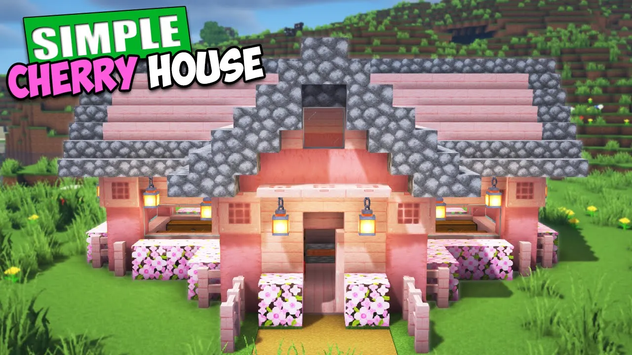 Minecraft Cherry Blossom House Tutorial ????