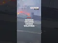 Woman escapes Hawaii wildfires