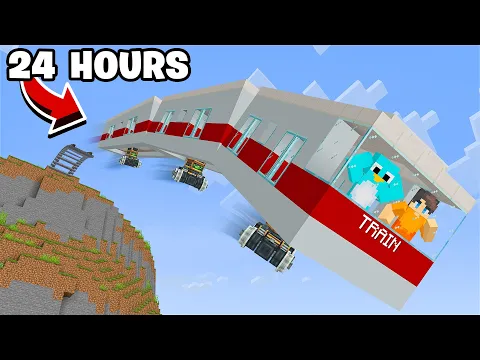 Download MP3 24 HOUR OVERNIGHT in a Minecraft Train