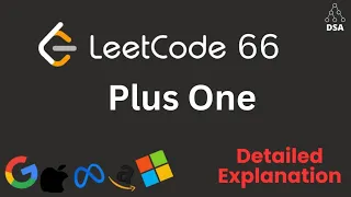 Plus One LeetCode 66 Easy Array Problem