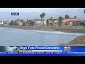 High Tide Causing Concern For Seaside Residents In Long Beach