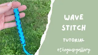 How To Wave Stitch Gimp Keychain