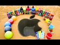 How to make APPLE logo with Cement iPhone 16 vs Fanta Mtn Dew Coca Cola vs Mentos Popular Sodas