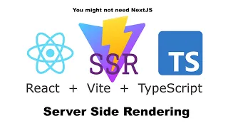 Server Side Rendering React Vite - Explaining the Concept