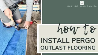 How To Install Pergo Outlast Flooring DIY Laminate Floor Installation for Beginners
