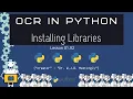 How to Install the Libraries OCR in Python Tutorials 01 02
