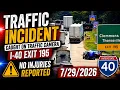 Traffic Camera Captures Tractor-Trailer Crash on I-40 Exit 195 No Injuries Reported
