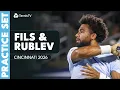 Andrey Rublev Arthur Fils Full Practice Set Cincinnati 2026