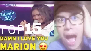 marion jola agnez mo damn i love you indonesian idol 2018 top 15 live reaksi nolo vlog