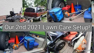 Our Secondary 2021 Lawn Care Setup GRAVELY 44z STIHL Br500