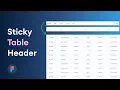 Sticky Table Headers for Dashboard Tables in Figma UX Tutorial Vertical Scroll