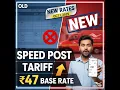 India Post Speed Post NEW Tariffs 2025 Rates OTP Delivery Full Price List Explained India Post