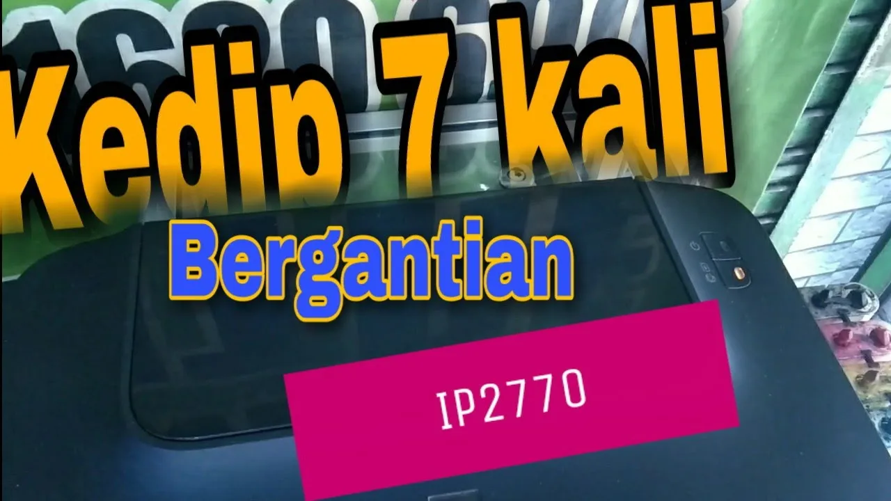 Cara Reset Printer Canon IP2770 Error Number 5B00 lampu Power dan kertas berkedip bergantian, tonton. 