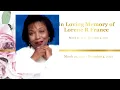 In Memory of Lorene R France December 14 2021