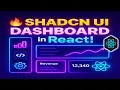 Shadcn UI Tutorial with React Sidebar Dashboard and Charts Made Easy
