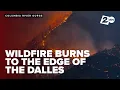 Download Lagu Thousands under evacuation orders as wildfire burns near The Dalles in Oregon's Columbia River Gorge