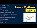 Learn Python Day07 with practical s Built in functions with examples Highblix