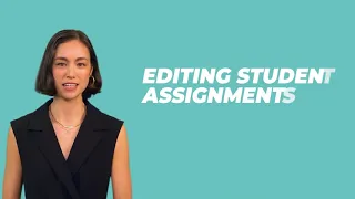 How To Edit Student Assignments Using Advent eLearning