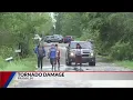 Tornado damage in Franklin TX