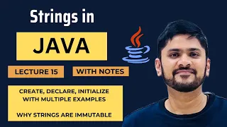 Strings in Java Create Declare Intialize Immutable Java Tutorial for Beginners Amit Thinks
