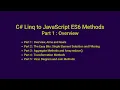 Part C Linq to JavaScript array methods using ES6