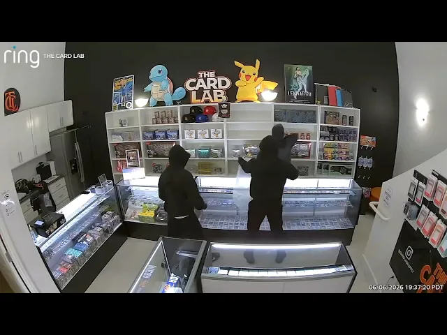 Thieves take 39 seconds to steal K worth of Pokémon cards from CA store