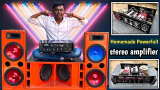 how to make powerful amplifier at home homemade dj setup 
