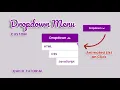 How To Make A Dropdown Menu Animation In HTML CSS JS