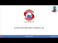 Constructor Members Initializer List