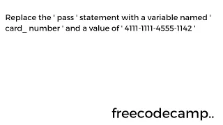Implementing the Luhn Algorithm Python Beta Certification Step 2