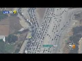 Holiday Traffic From Above 405 And 5 Freeway In Sylmar